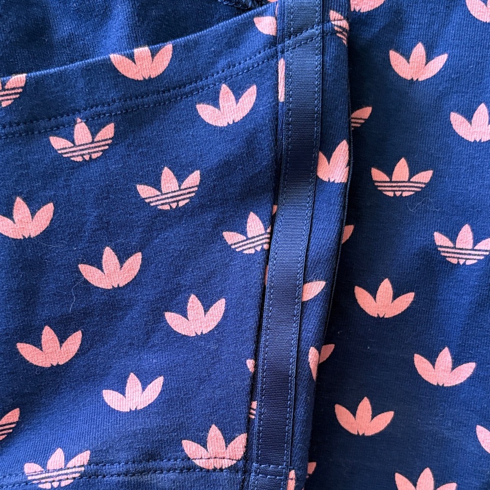 Adidas Firebird Monogram RARE Dark Blue and Pink Patterned Set - Picture 7 of 13